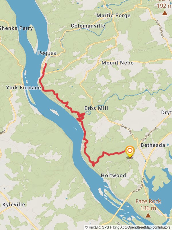 Susquehanna River via Conestoga Trail Lancaster County Pennsylvani