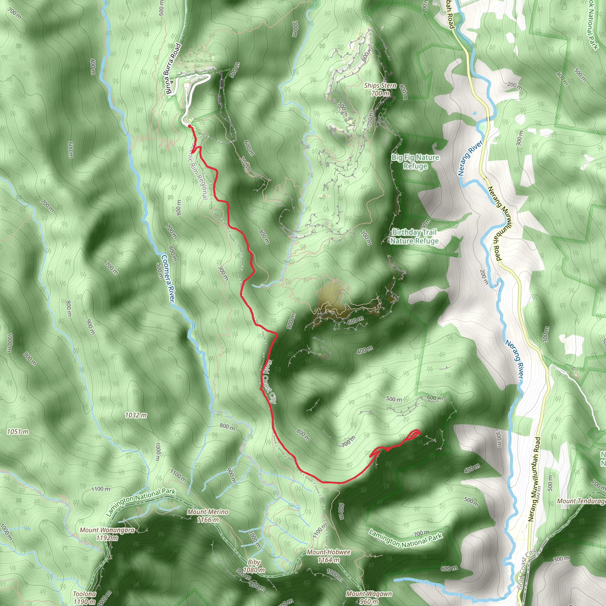 Araucaria Lookout Track mobile static map