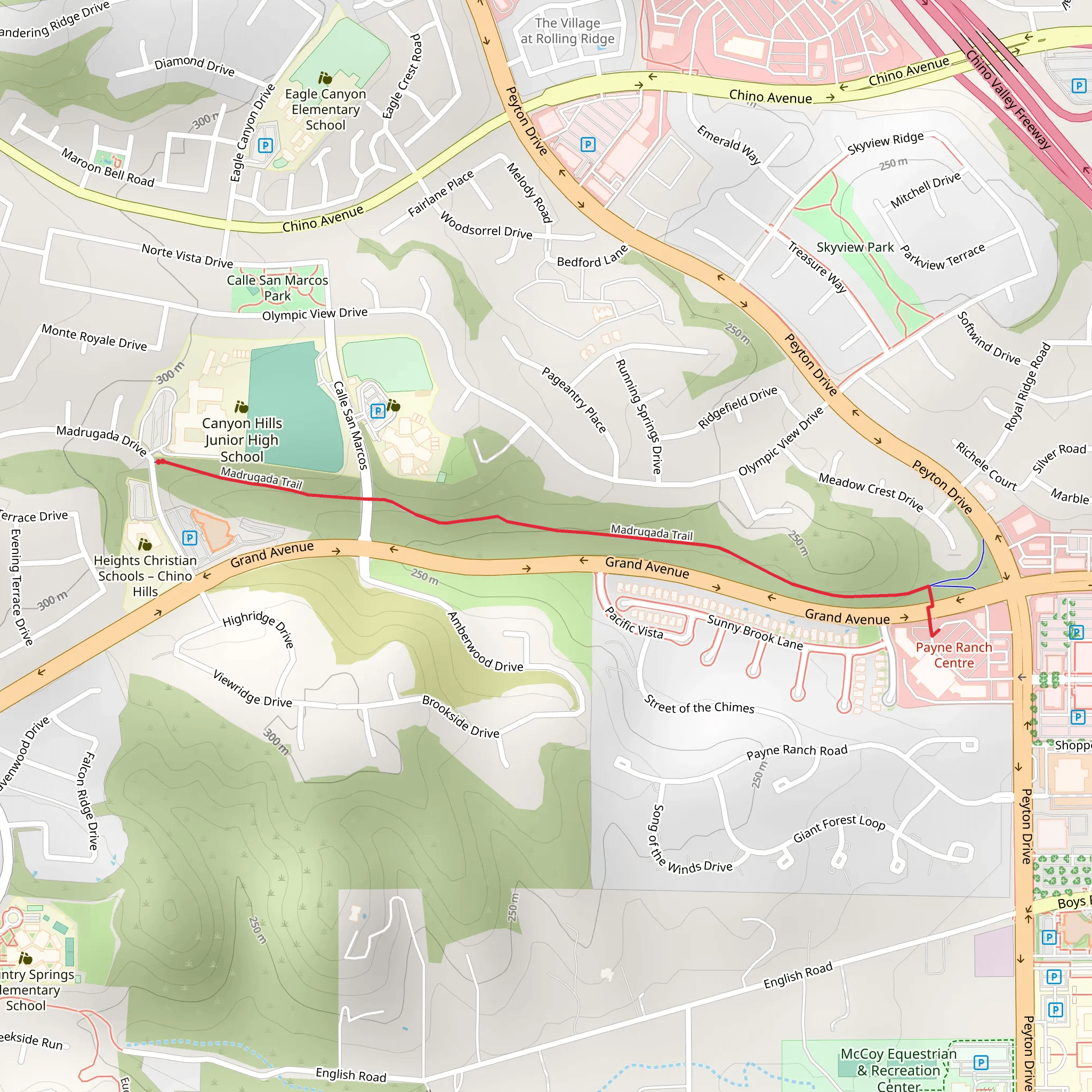 Madrugada Trail mobile static map