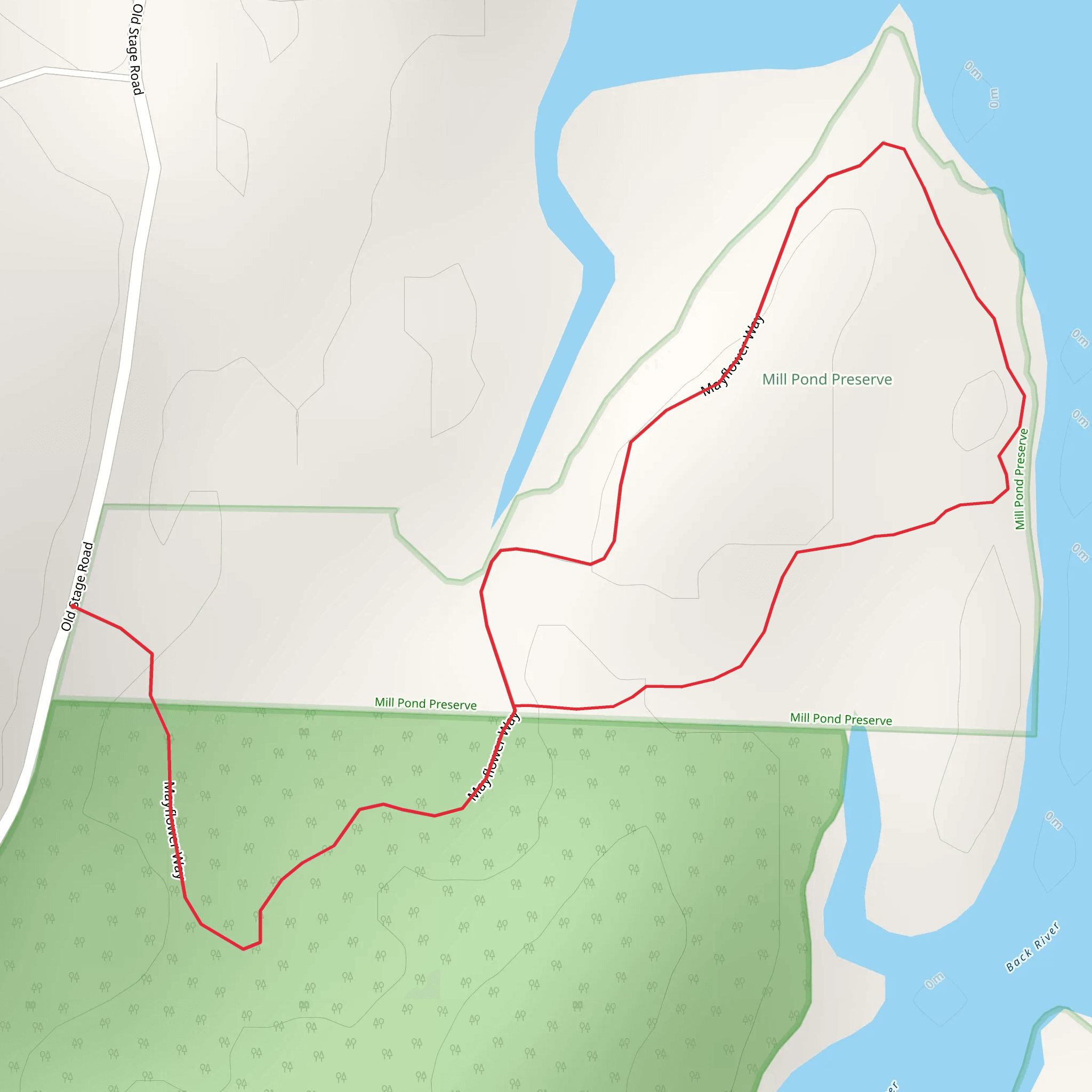 Mayflower Way Loop mobile static map