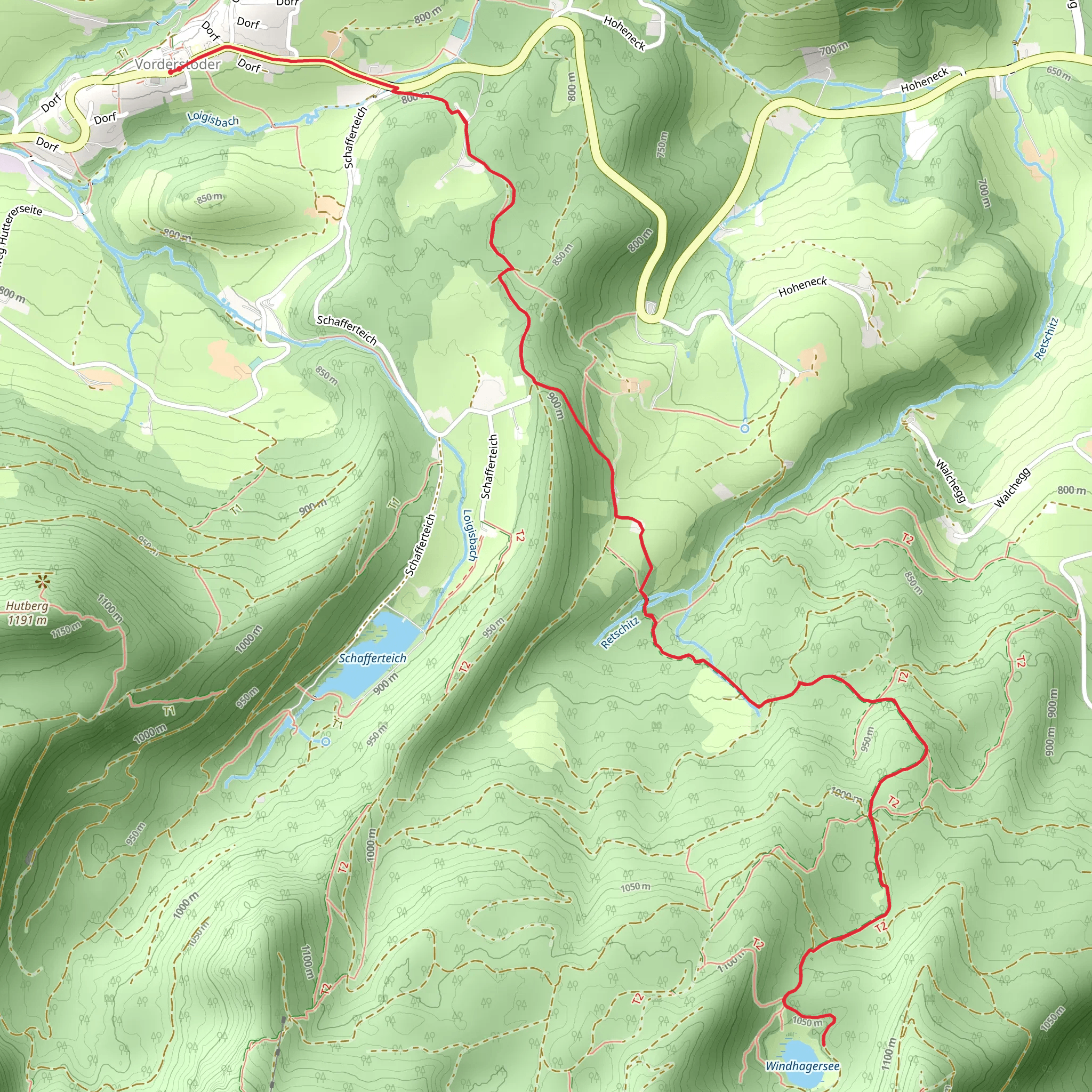 Vorderstoder - Windhaager Lake mobile static map