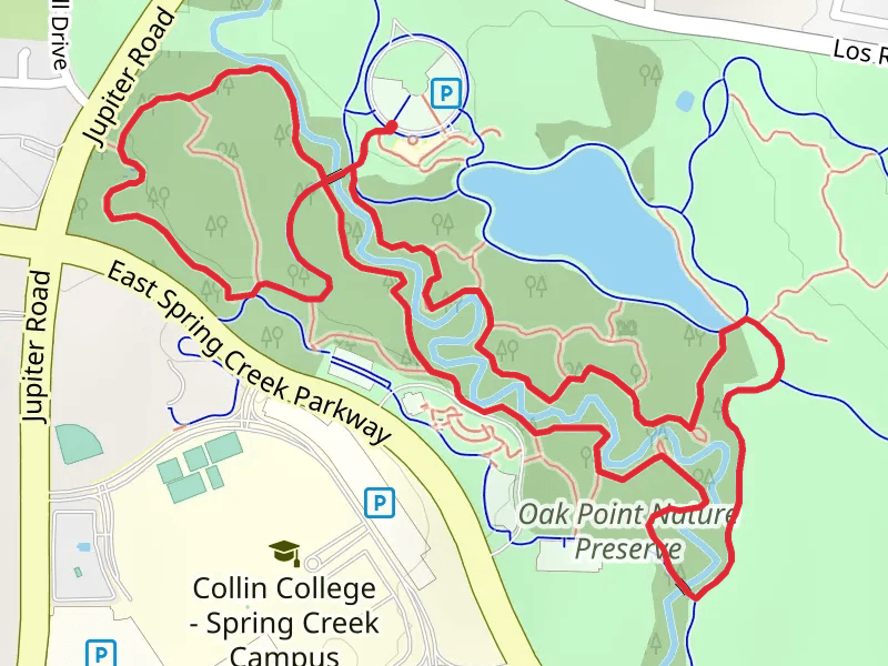 Oak Point Park and Nature Preserve Loop - Long