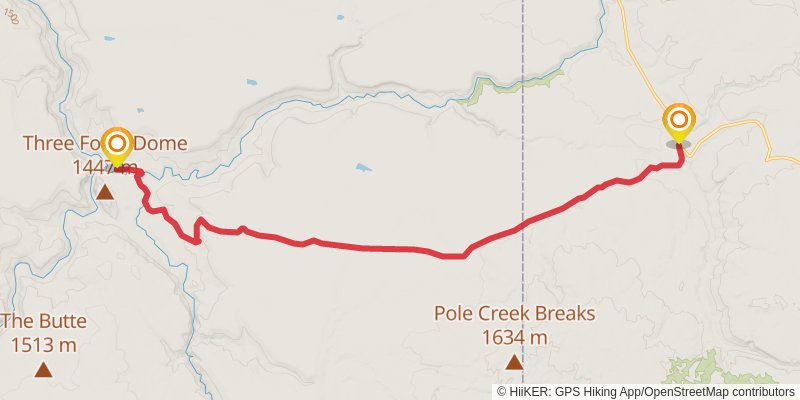 Ultra Pedestrian North Loop stage 82 Map