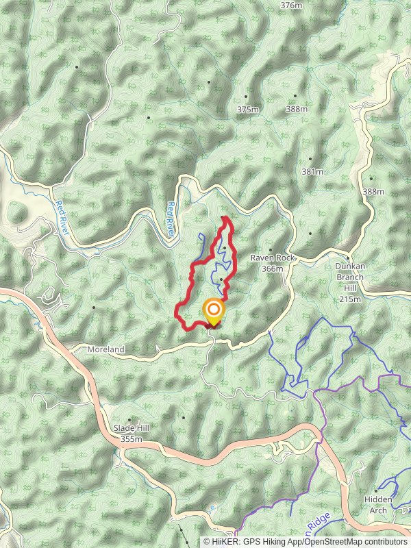 Auxier Ridge, Auxier Branch and Double Arch Loop Trail