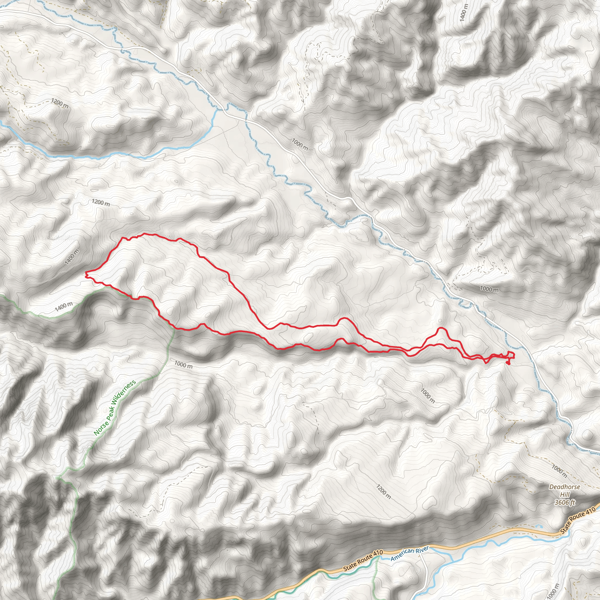 Sand Creek Trail and N F Road mobile static map