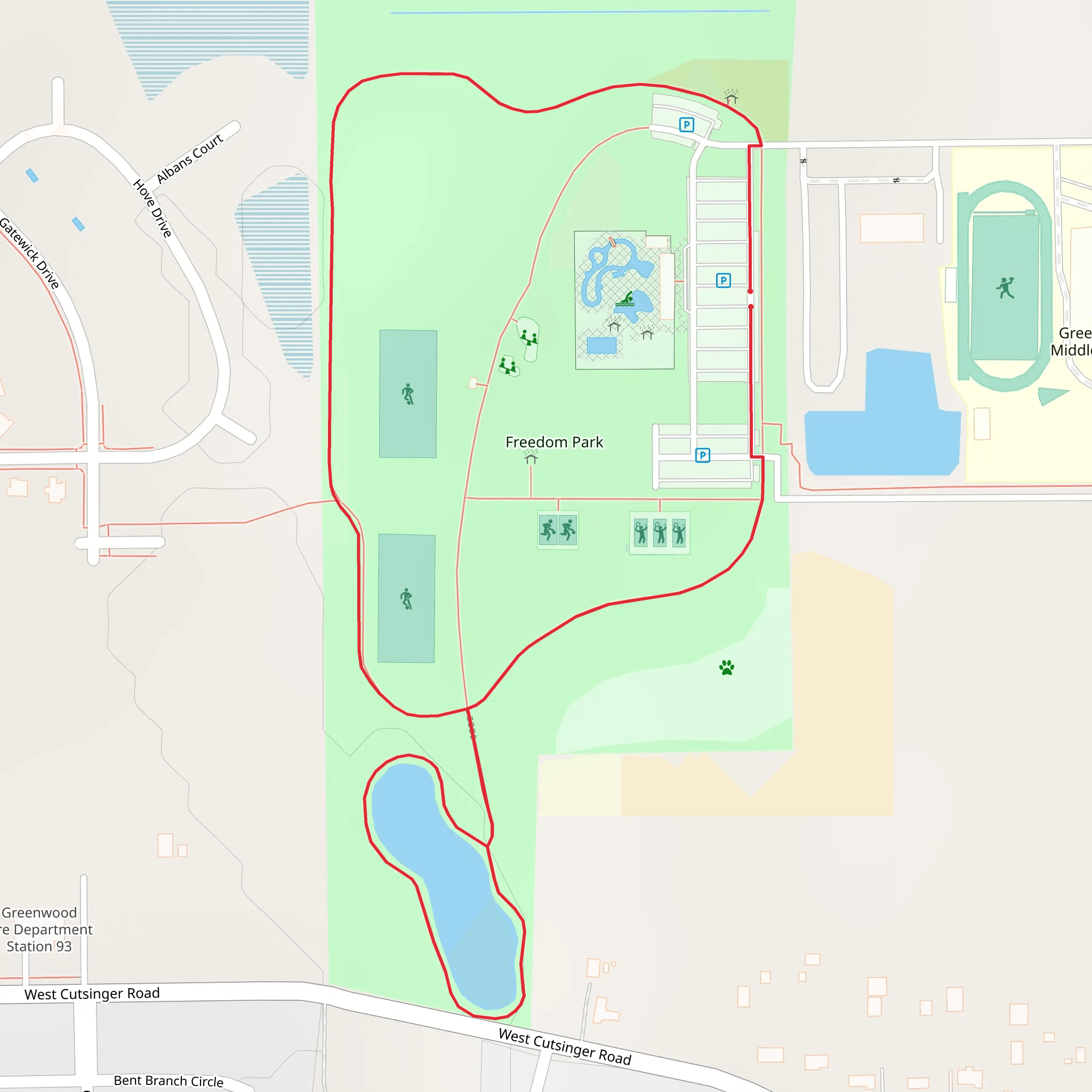 Freedom Park Loop mobile static map