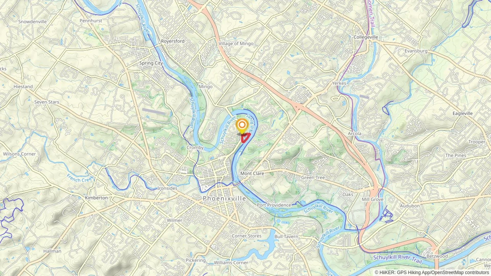 An image depicting the trail Interpretive Nature Trail and its surrounding area.