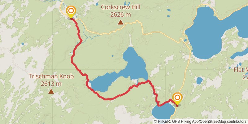 Continental Divide Trail stage 25 Map