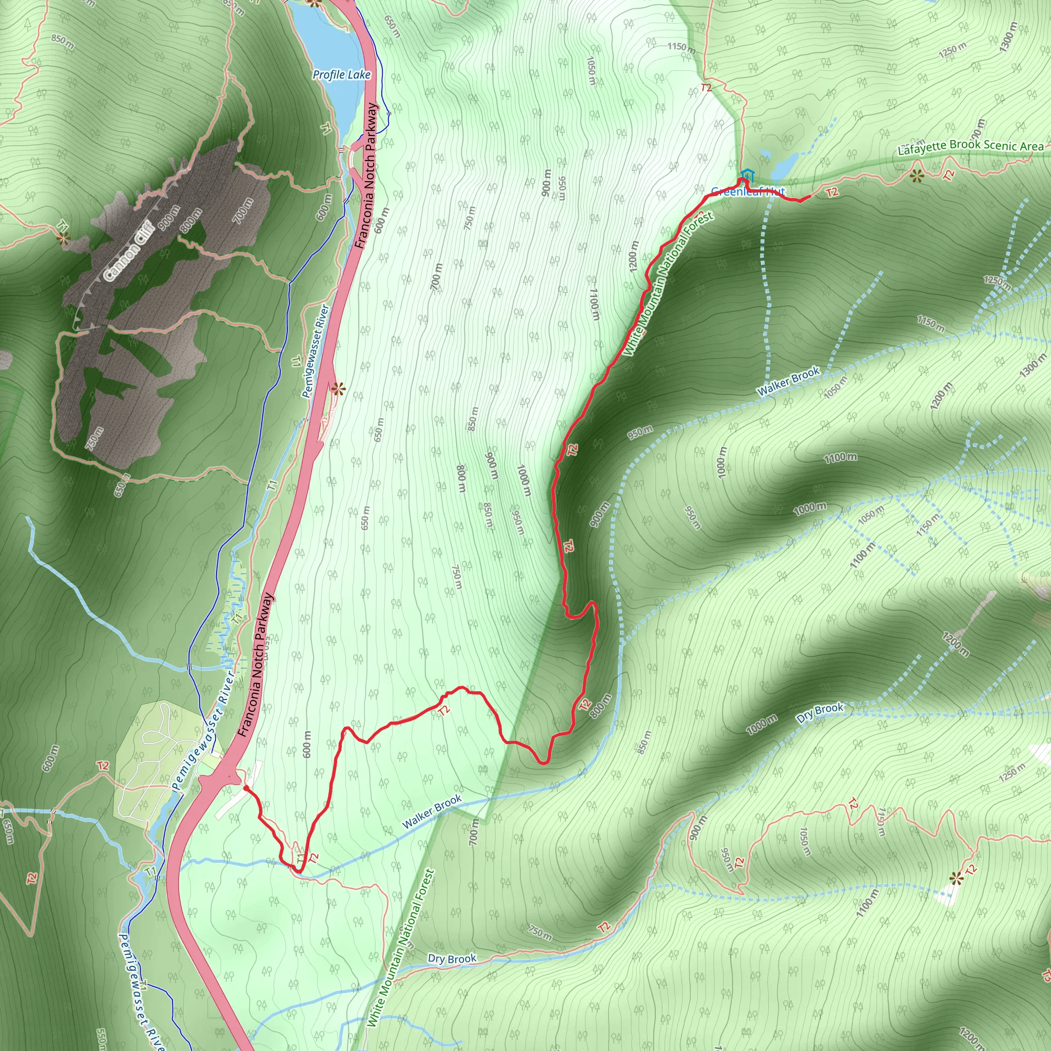 Eagle Lake via Greenleaf Trail mobile static map