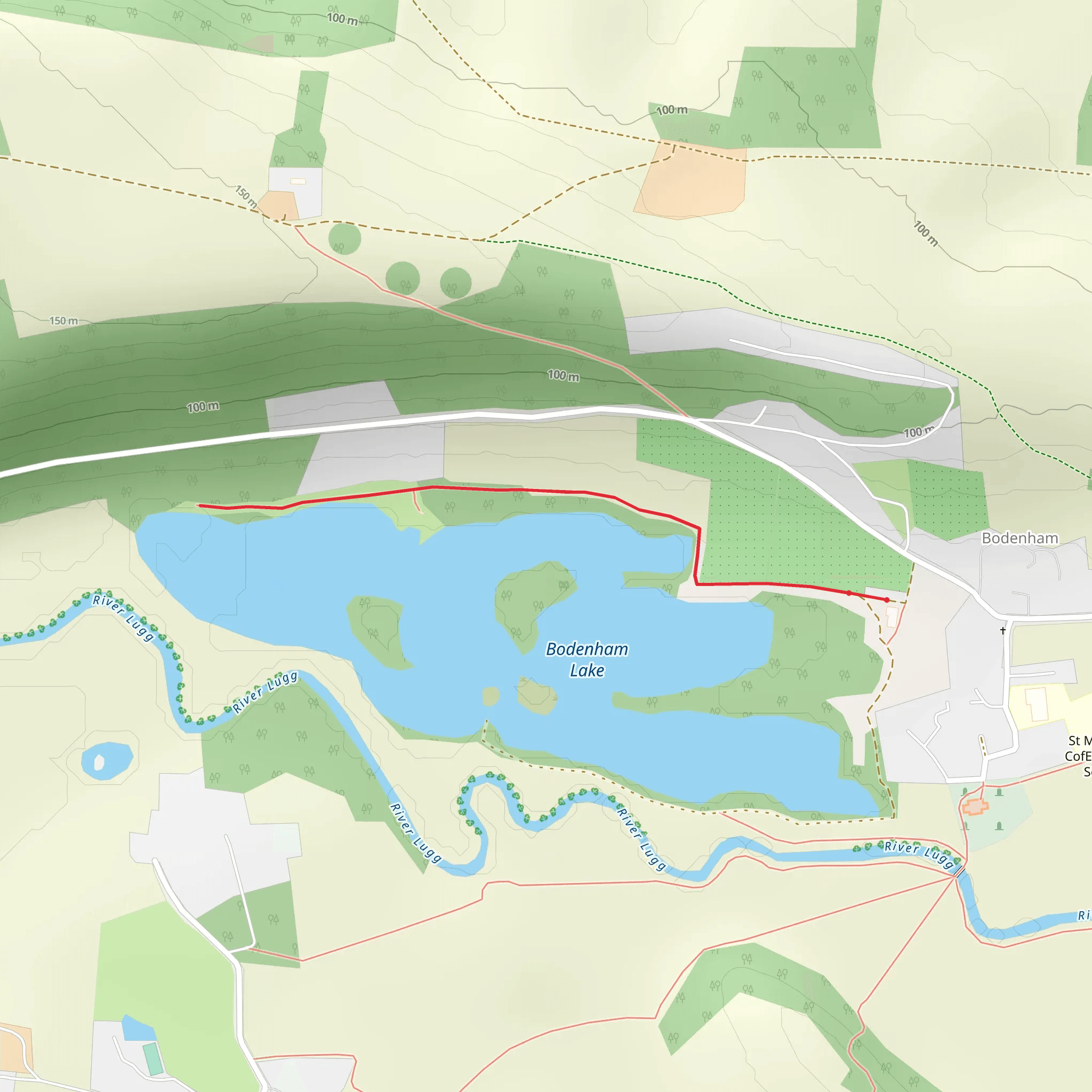 Bodenham Lake mobile static map
