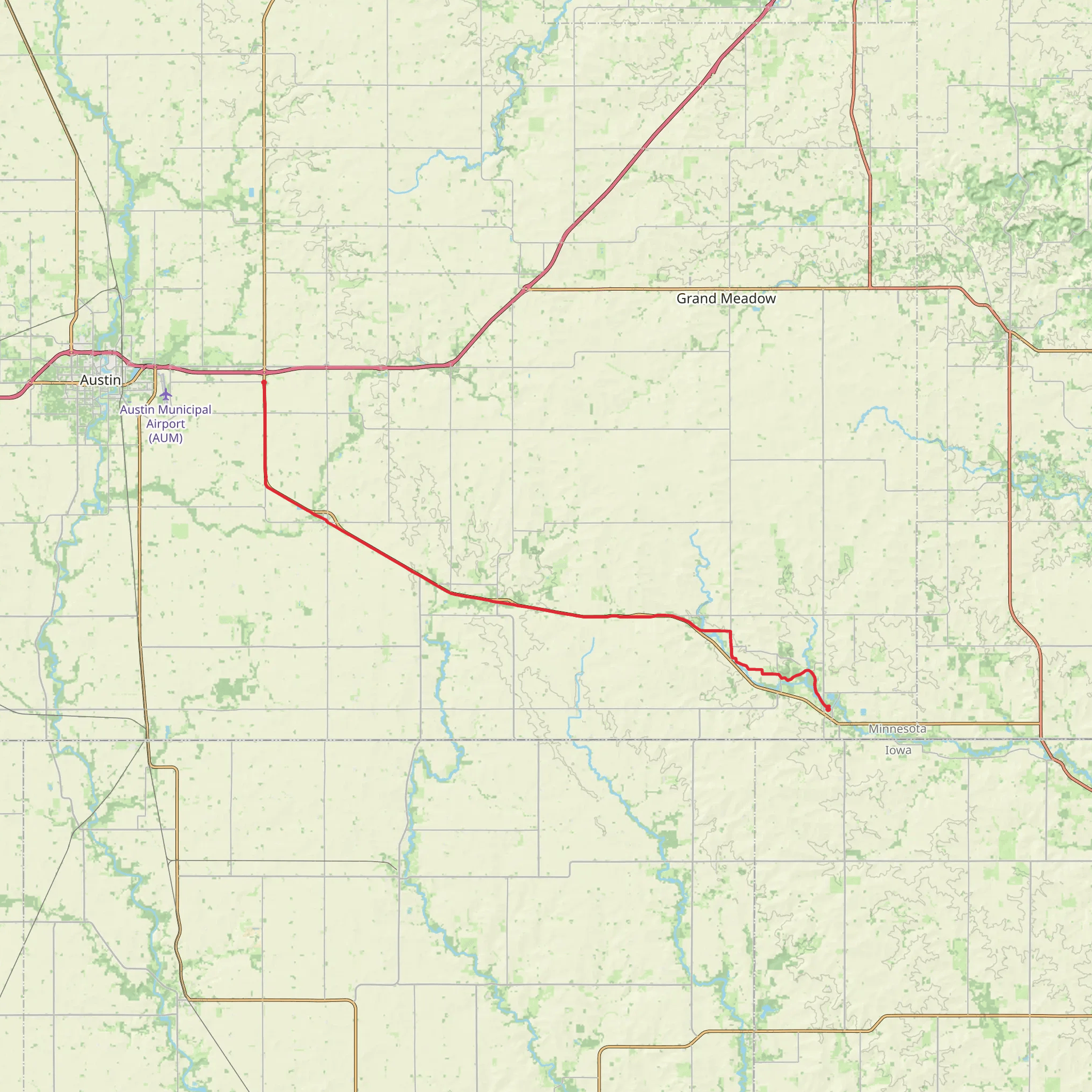 Shooting Star State Trail mobile static map