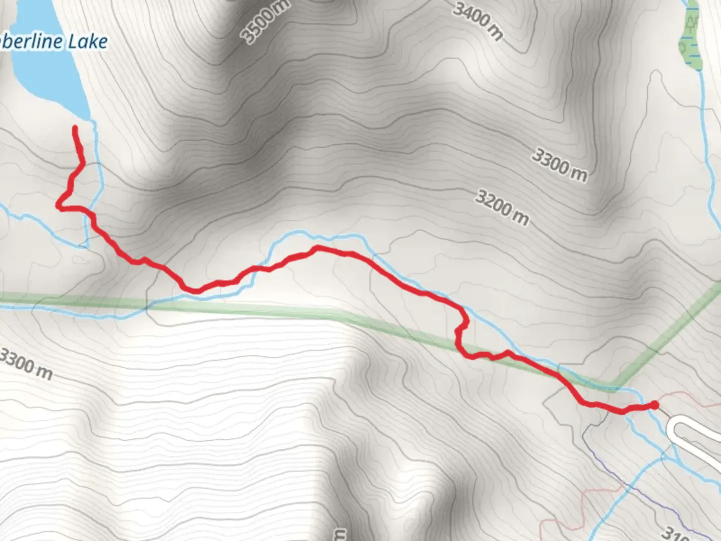 An image depicting the trail Timberline Lake Trail and its surrounding area.