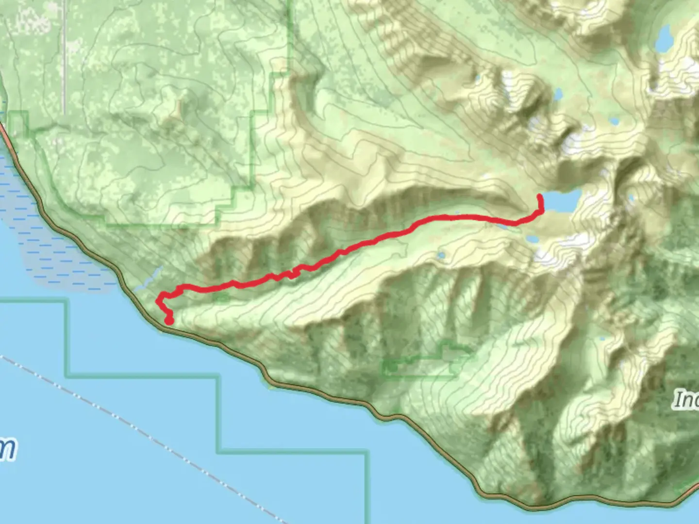 An image depicting the trail Rabbit Lake via Turnagain Arm Trail and its surrounding area.