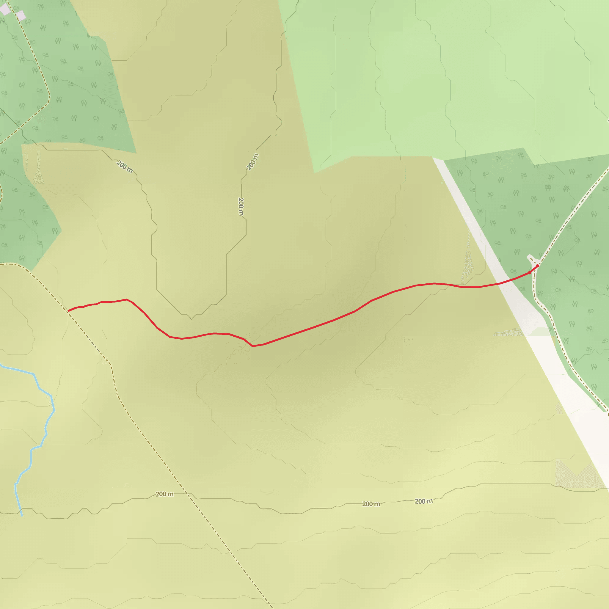 Slieve Aughty Trails - Old Curragh Road mobile static map
