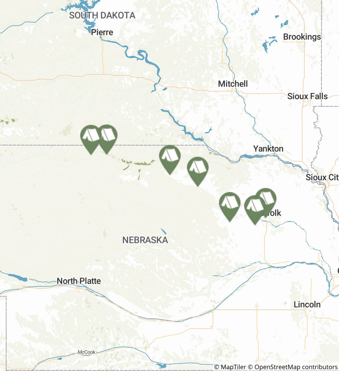 Cowboy Trail Nebraska Campgrounds and Places to Stay