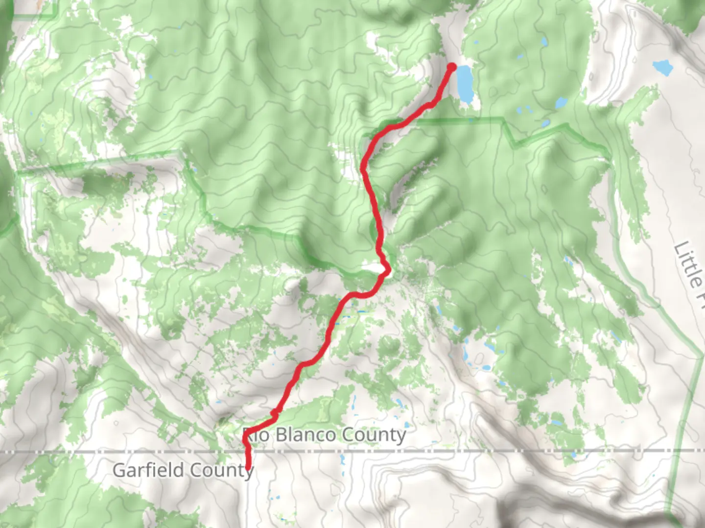 An image depicting the trail Black Mountain Creek Trail and its surrounding area.