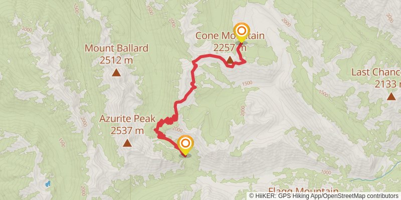 Pacific Crest Trail - Washington stage 47 Map