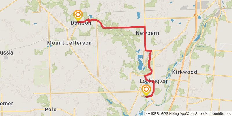 North Country Trail - Ohio stage 14 Map