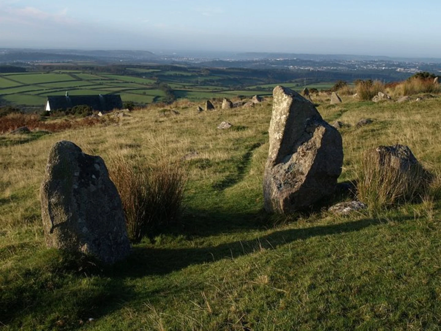 An image depicting the trail Dartmoor Way, Big Pond and Shough Moor Walk and its surrounding area.