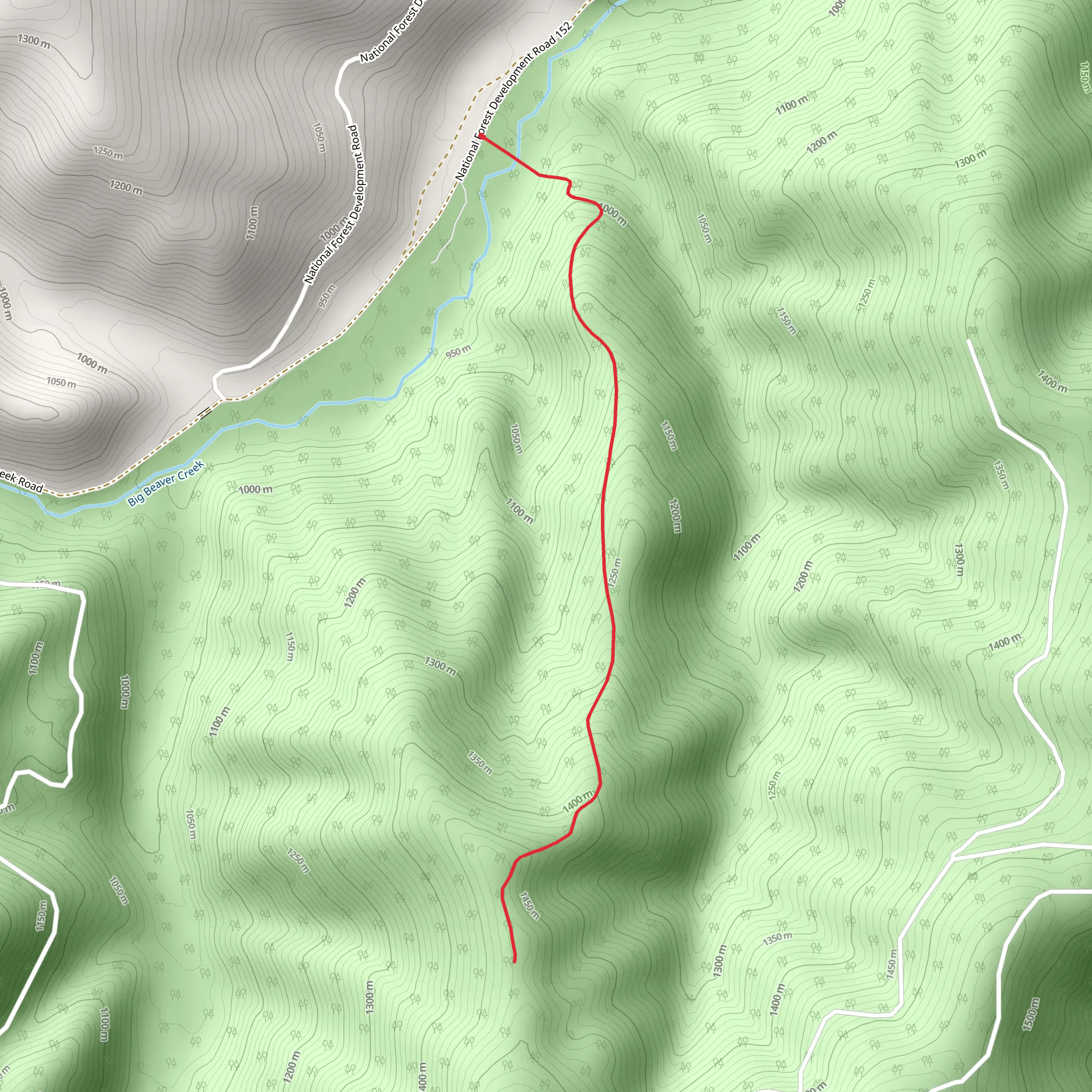 Cub Creek Trail mobile static map