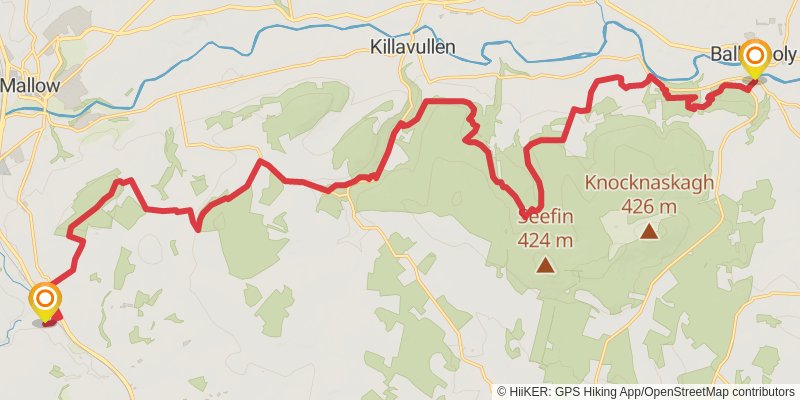 Sandymount to Portmagee stage 22 Map