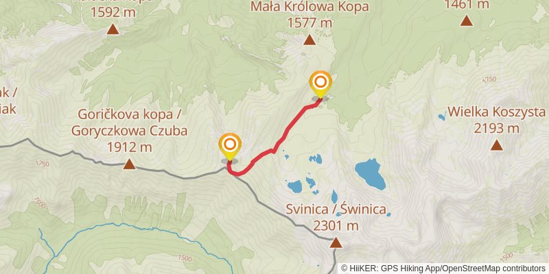 Tatras Mountains spur 4 Map