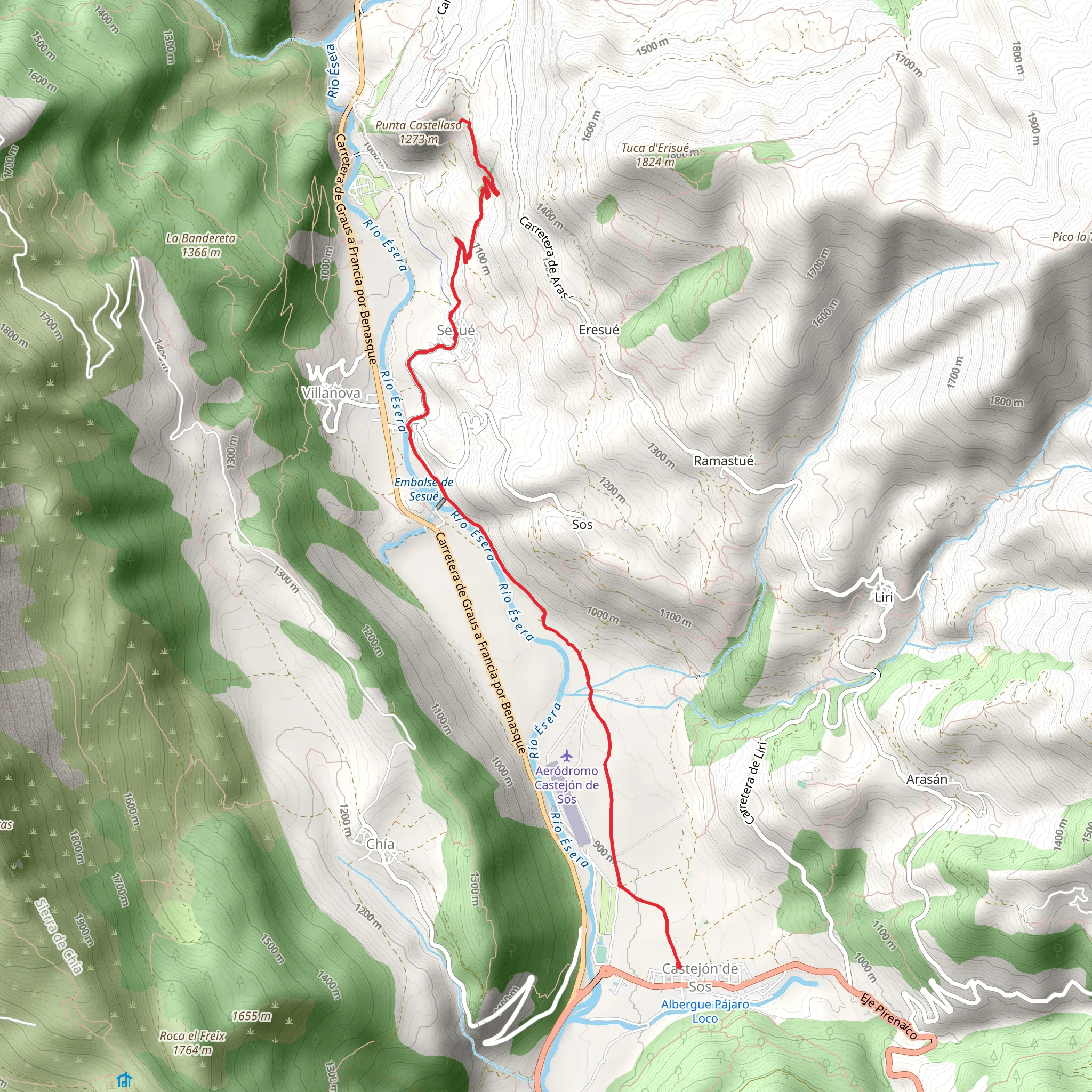 Way of San Sadurni PR HU 86 mobile static map