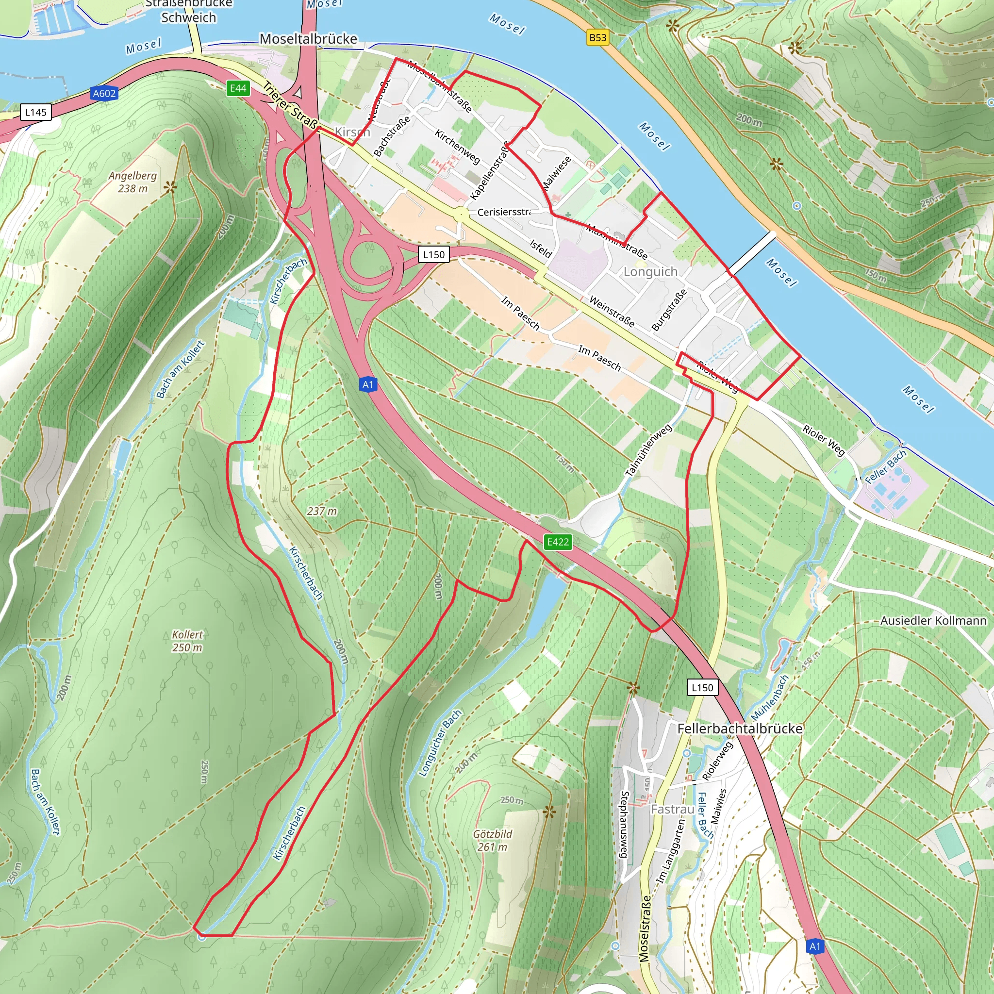 Longuich Loop mobile static map
