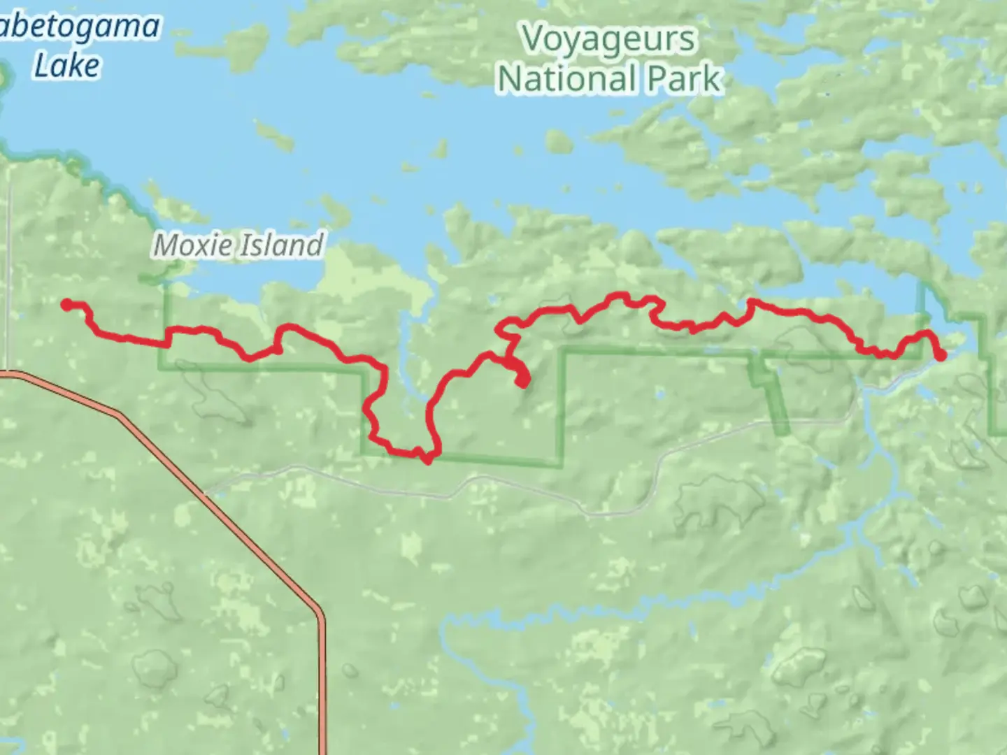 An image depicting the trail Kab-Ash Hiking Trail and its surrounding area.