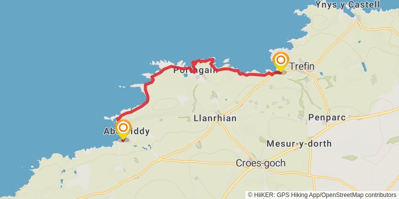 Pembrokeshire Coast Path stage 5 Map