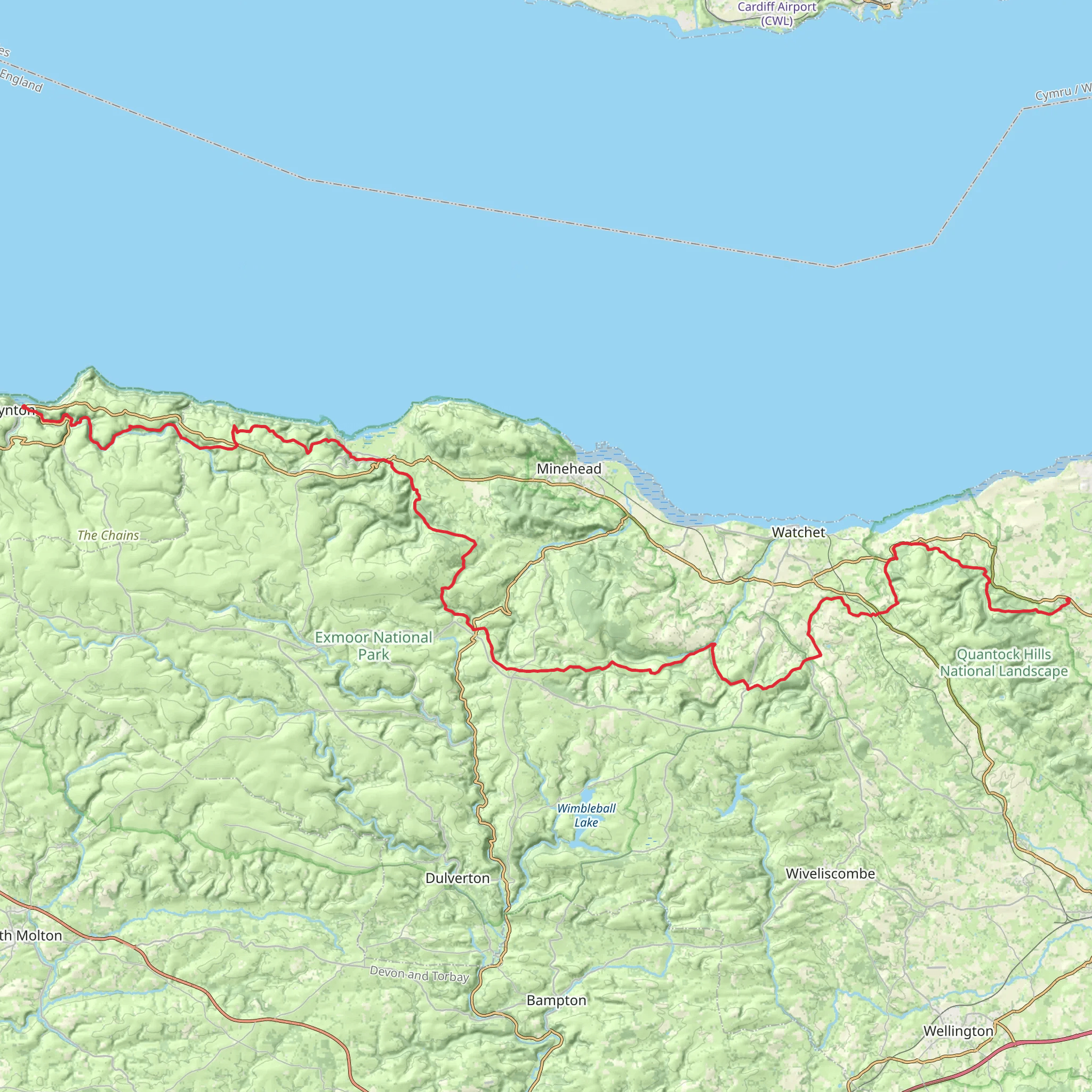 Coleridge Way mobile static map