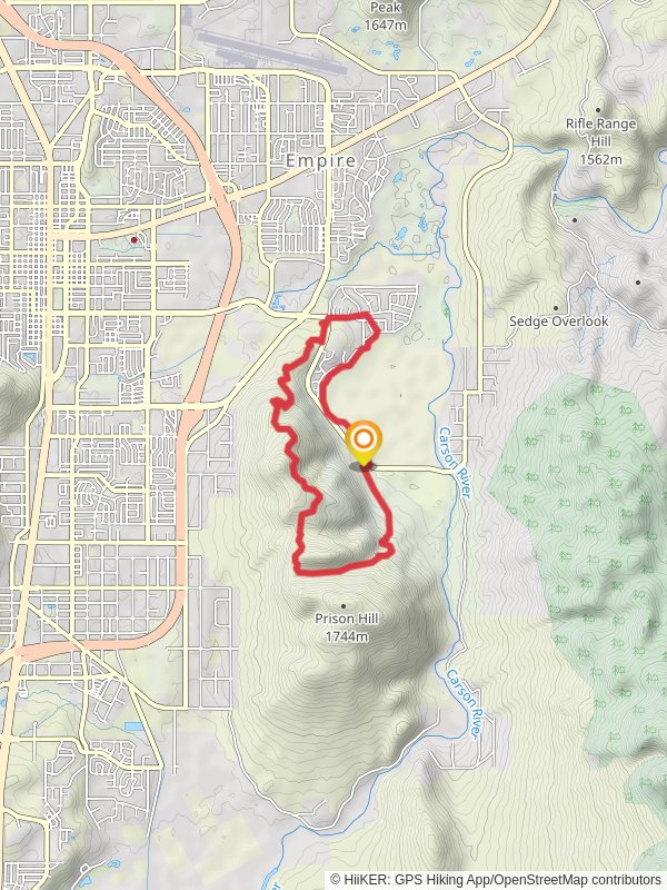Prison Hill and Mexican Dam Trail Loop