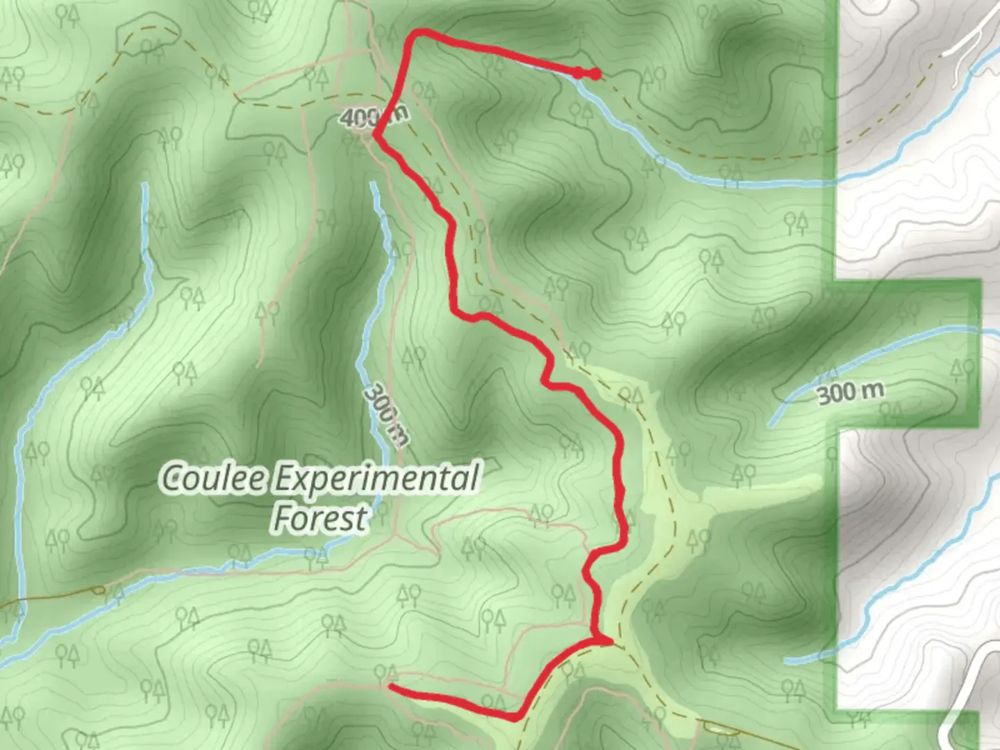 An image depicting the trail Russlan Coulee Road Walk and its surrounding area.