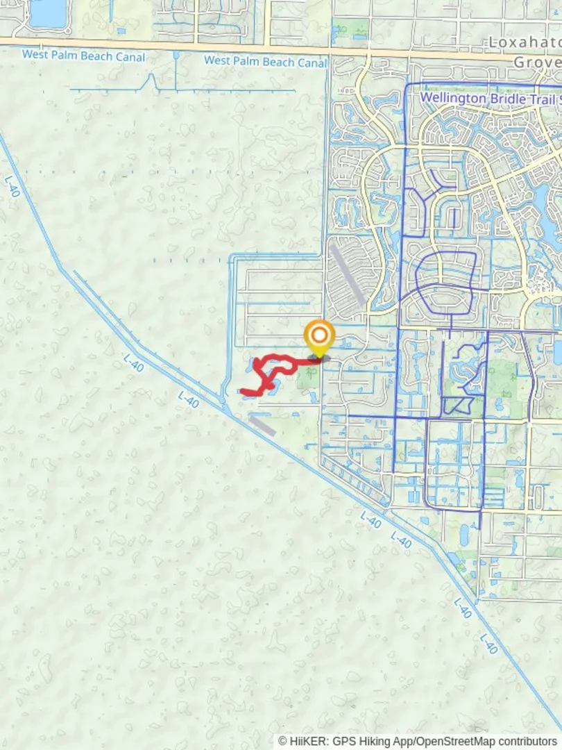An image depicting the trail Wellington Park Loop and its surrounding area.