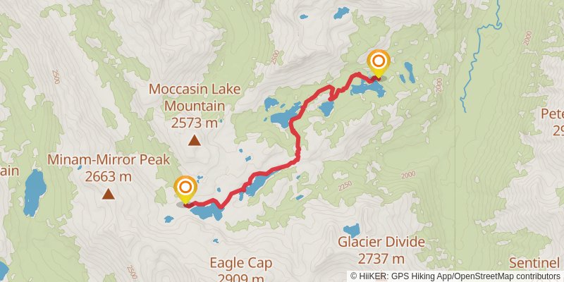 Lostine - Minam Loop spur 1 Map