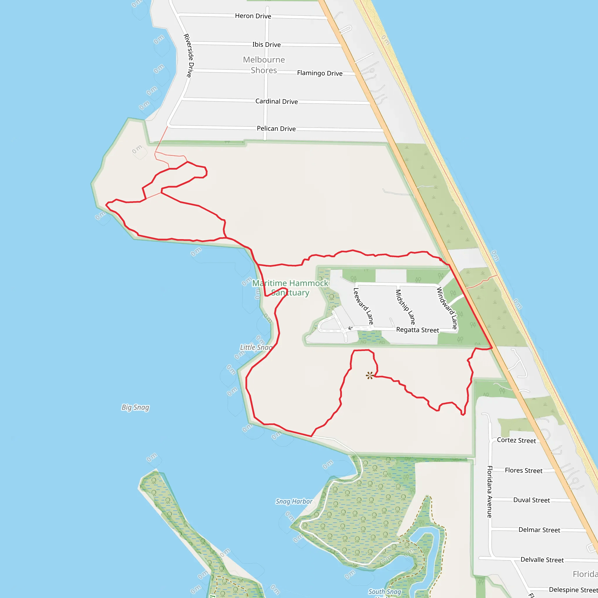 Spinnaker Street Loop mobile static map