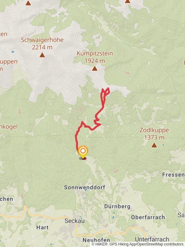 Hochalm - Maria Schnee from Seckau mobile static map