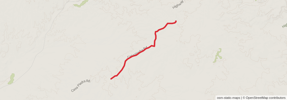 American Perimeter Trail - Texas Primary stage 24 Map