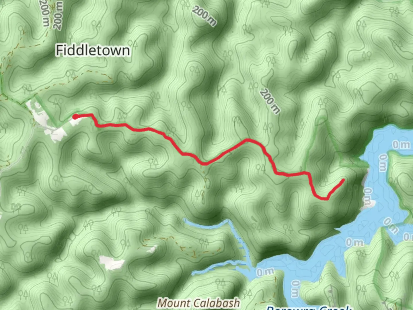 An image depicting the trail Coba Ridge to Collingridge Point Track and its surrounding area.