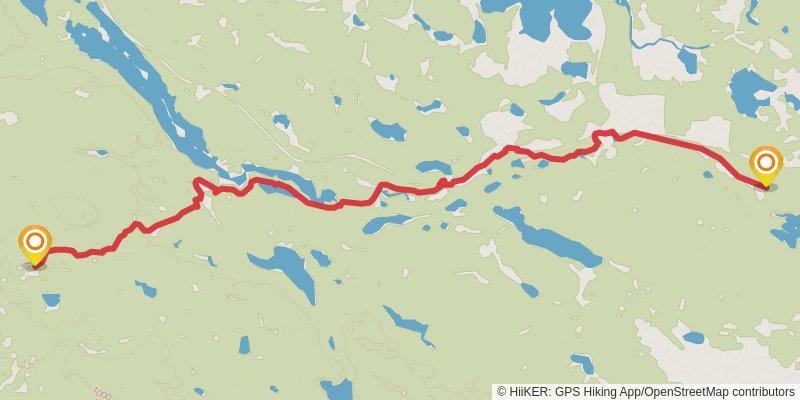 Alexander Mackenzie Heritage Trail stage 16 Map