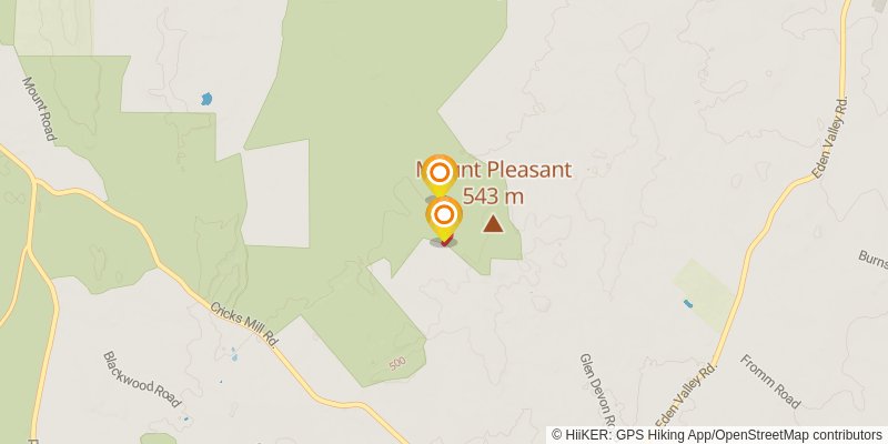 Mount Pleasant Summit Trail alt 1 Map