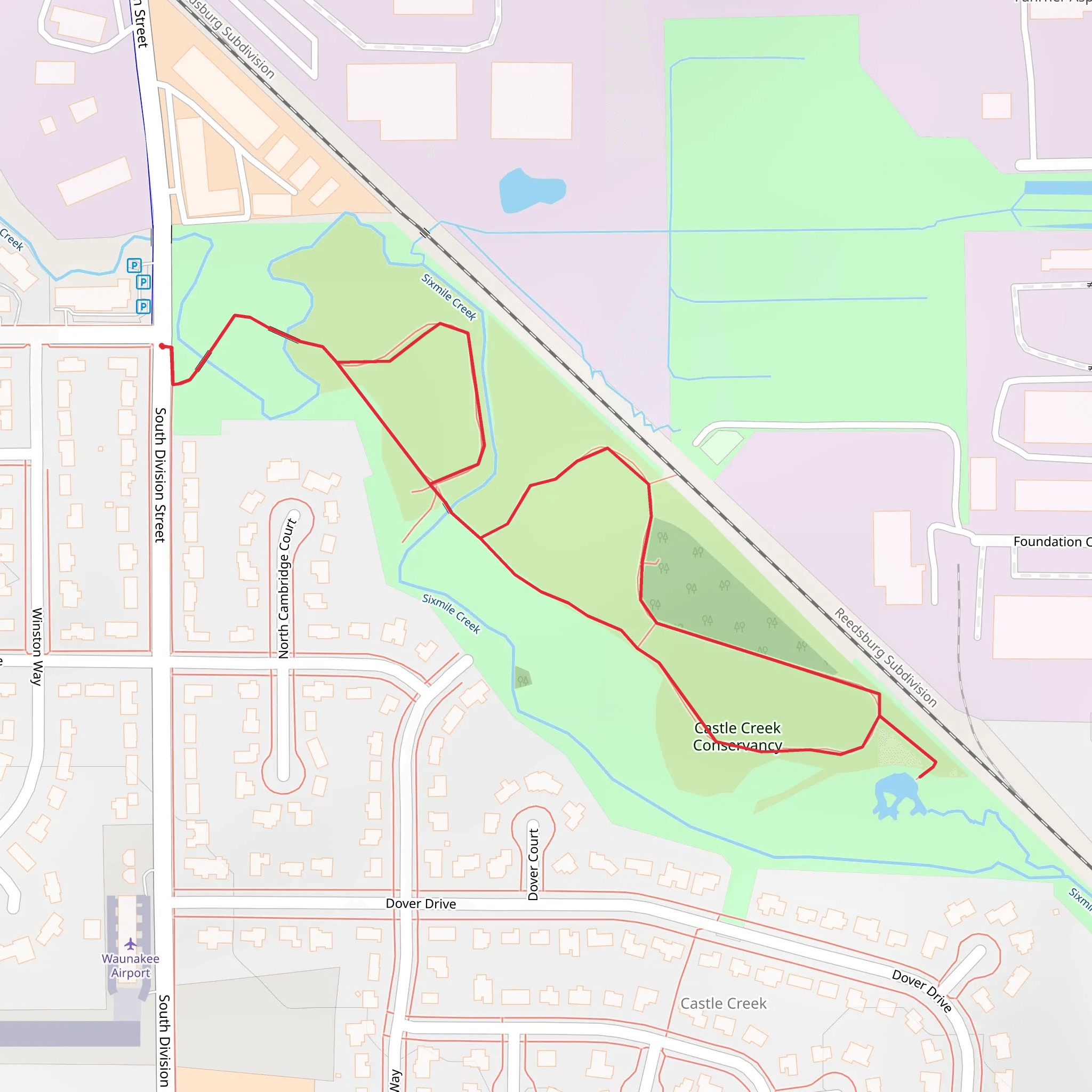 Castle Creek Conservancy Loop mobile static map