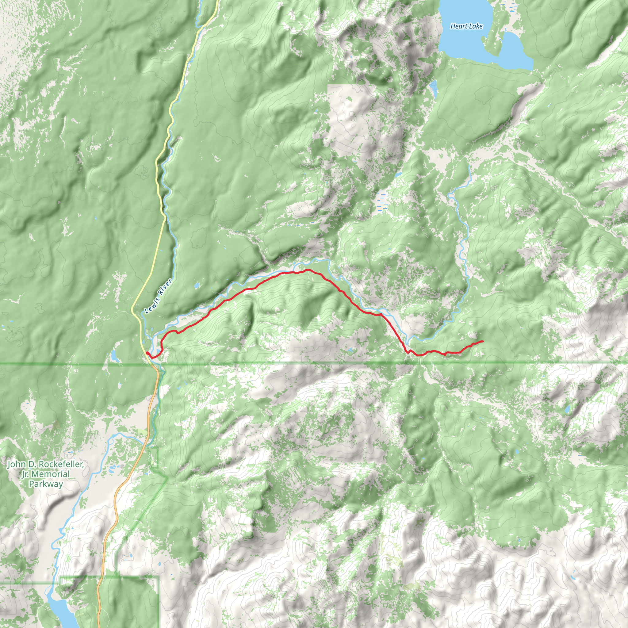 South Boundary Trail - South Entrance - Harebell mobile static map