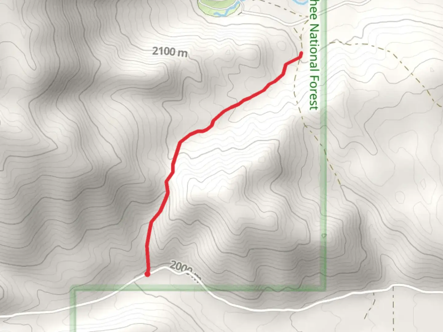 An image depicting the trail Telegraph Hollow and its surrounding area.