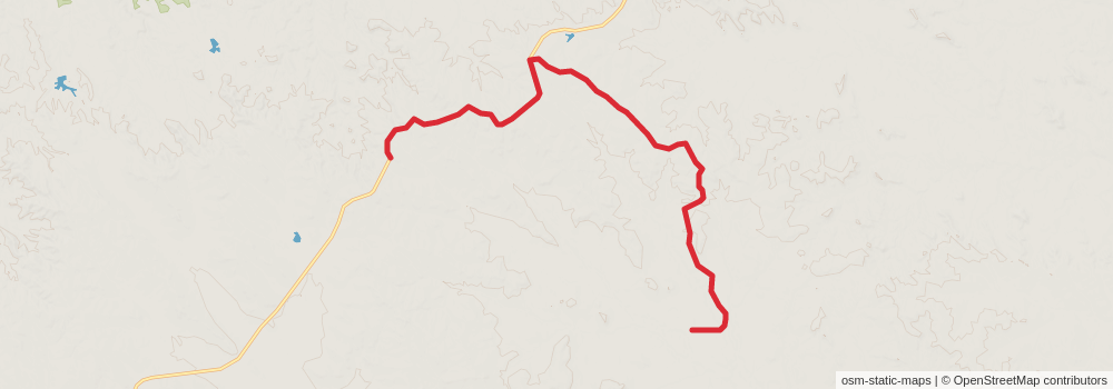 American Perimeter Trail - Rocky Mountains Primary stage 14 Map