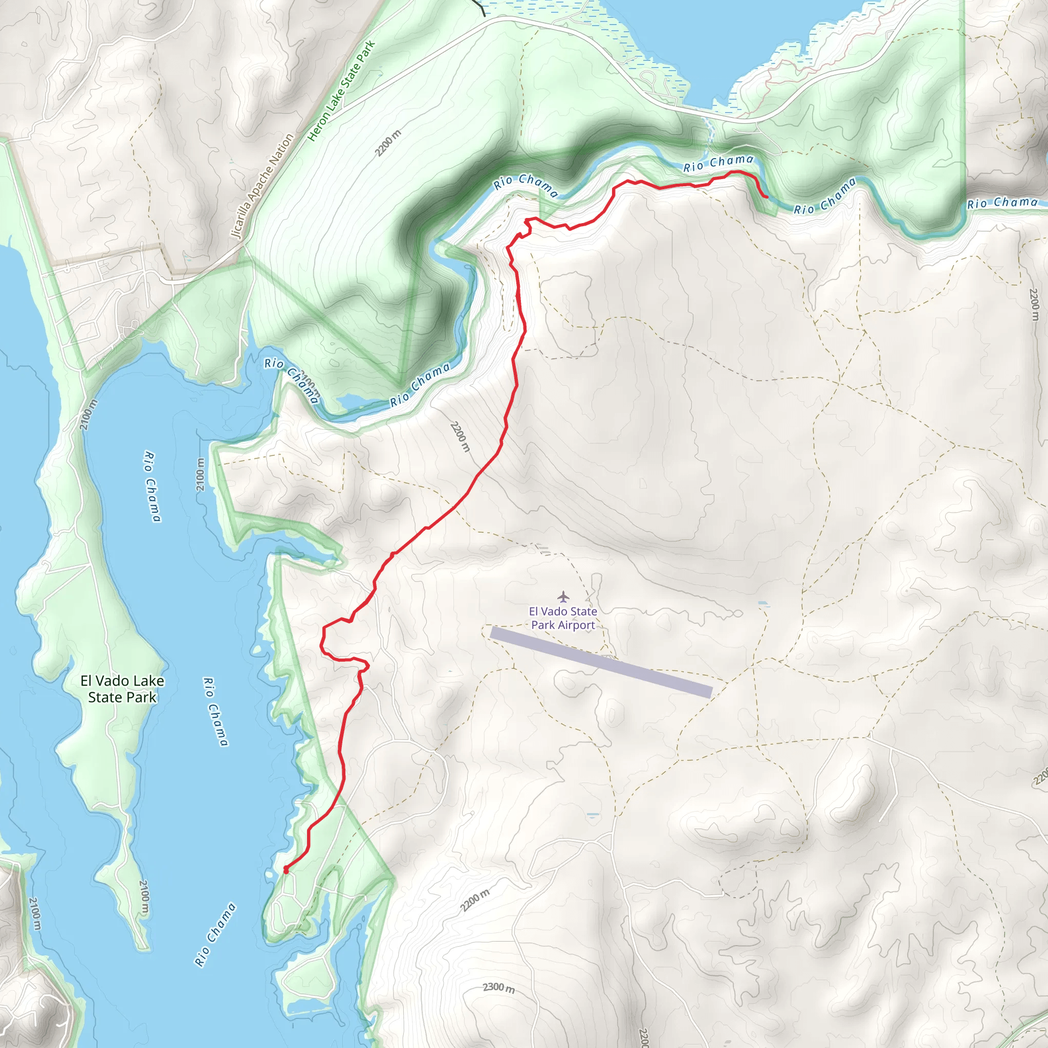 Walk alongside Rio Chama mobile static map
