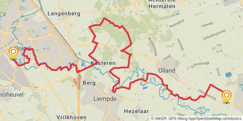 Brabants Vennenpad stage 2 Map