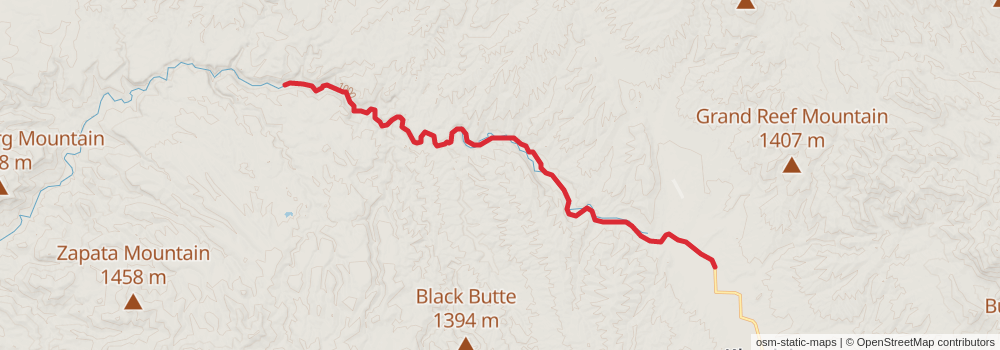 Grand Enchantment Trail stage 14 Map