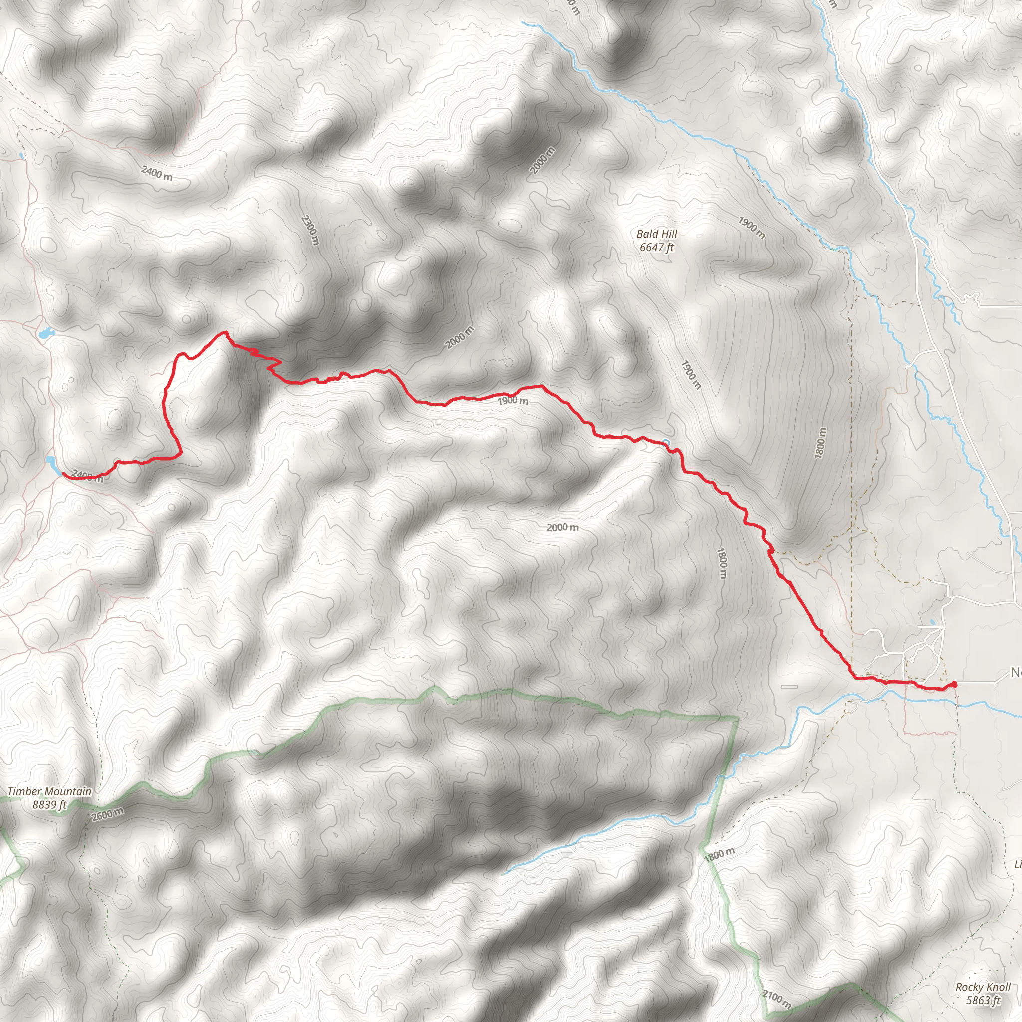 Comanche Trail mobile static map