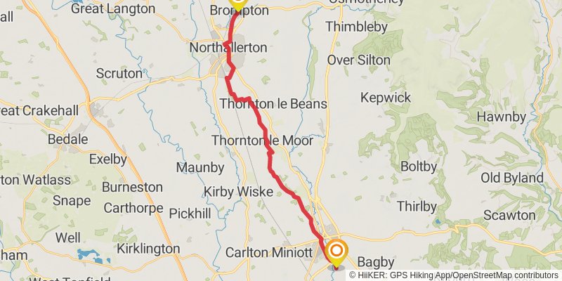 Clough Walk stage 14 Map